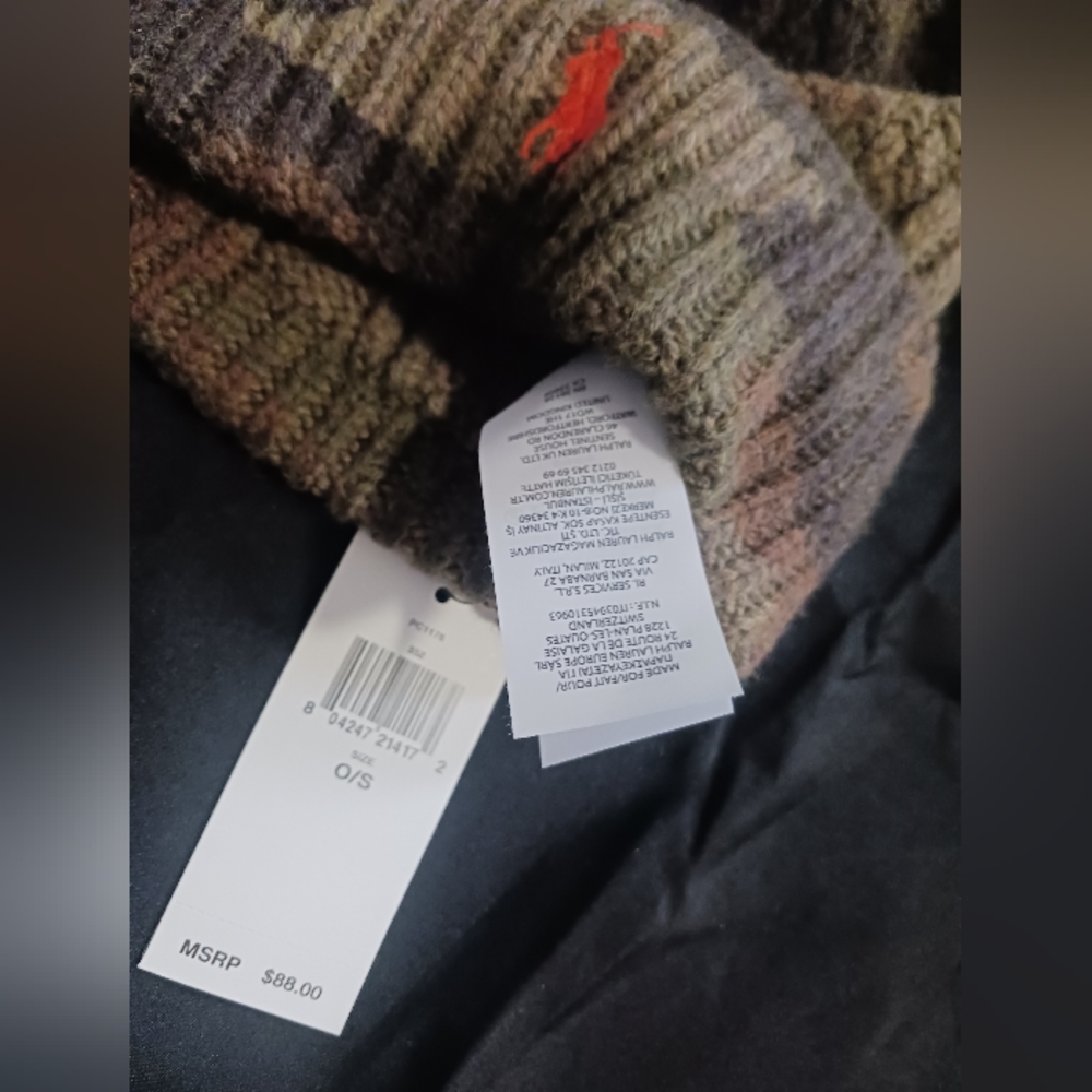 Polo Ralph Lauren Unisex Camouflage Knit Hat OS